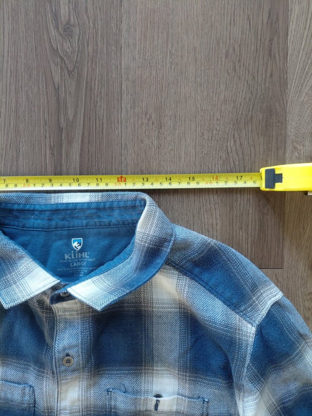 KUHL Flannel Pattern Long Sleeve Button Up | Men's Large | Cotton Blend - Picture 4 of 8